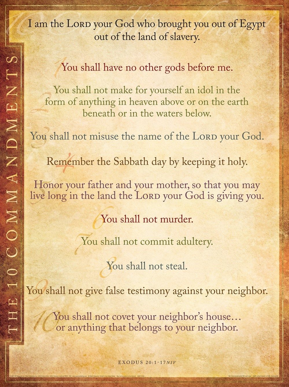 10 Commandments In Order Scripture What Are The 10 Commandments In The Bible In Order