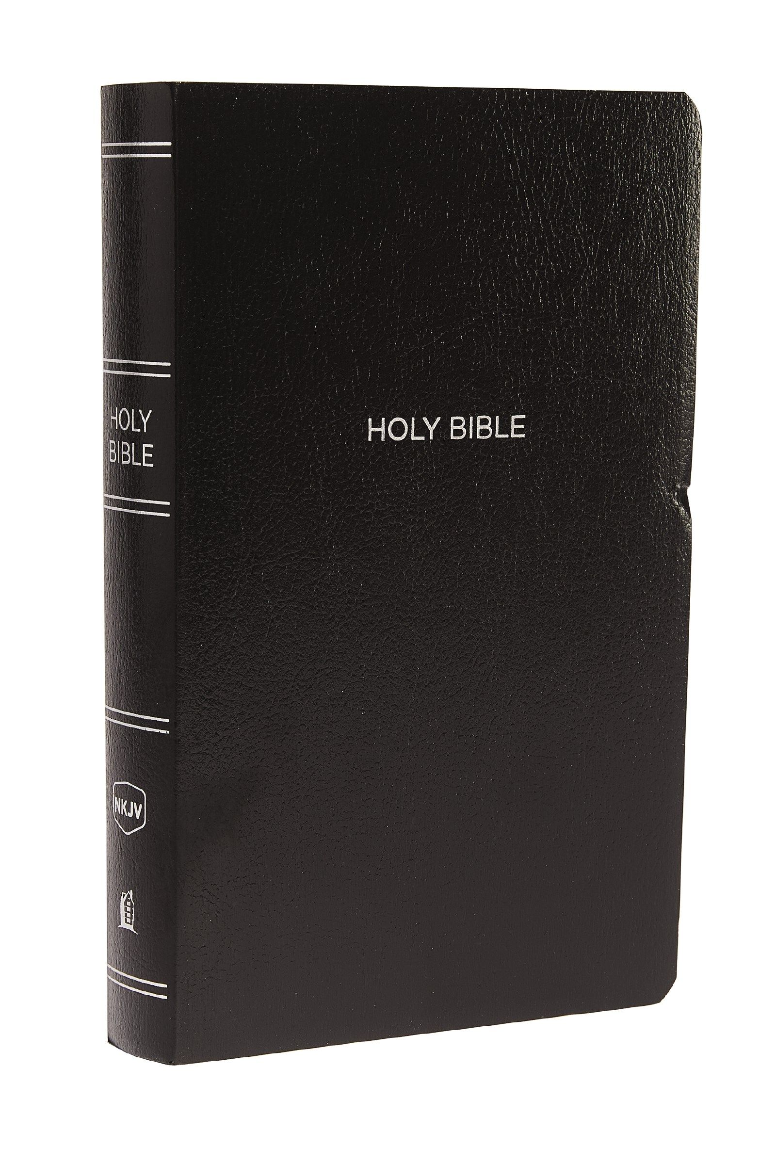NKJV, Gift and Award Bible, Leather-Look, Black, Red Letter