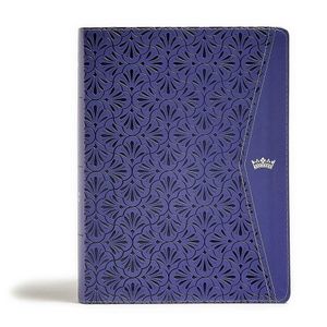 CSB Tony Evans Study Bible, Purple Leathertouch, Indexed: Black ...