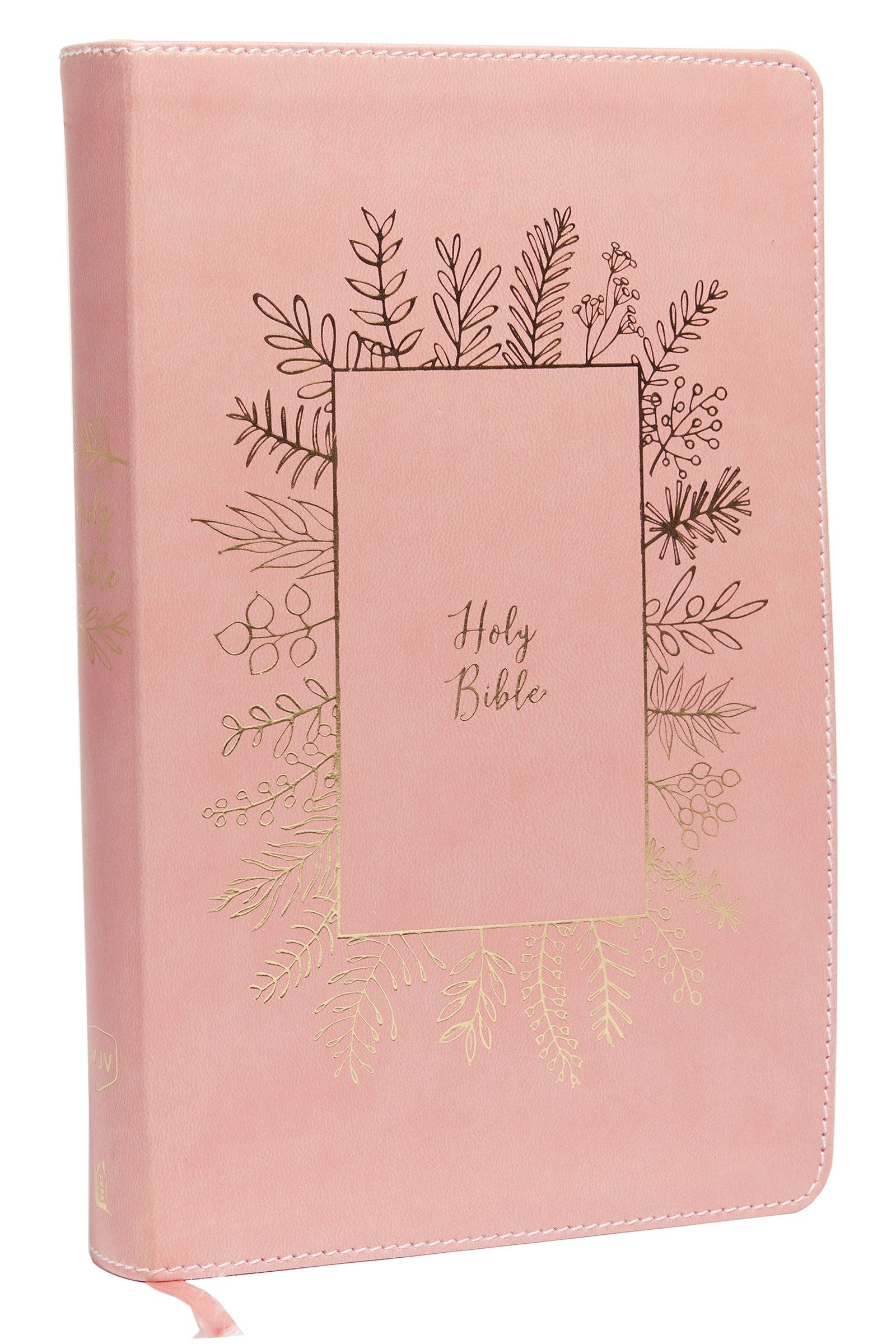 NKJV, Holy Bible for Kids, Leathersoft, Pink, Comfort Print: Holy