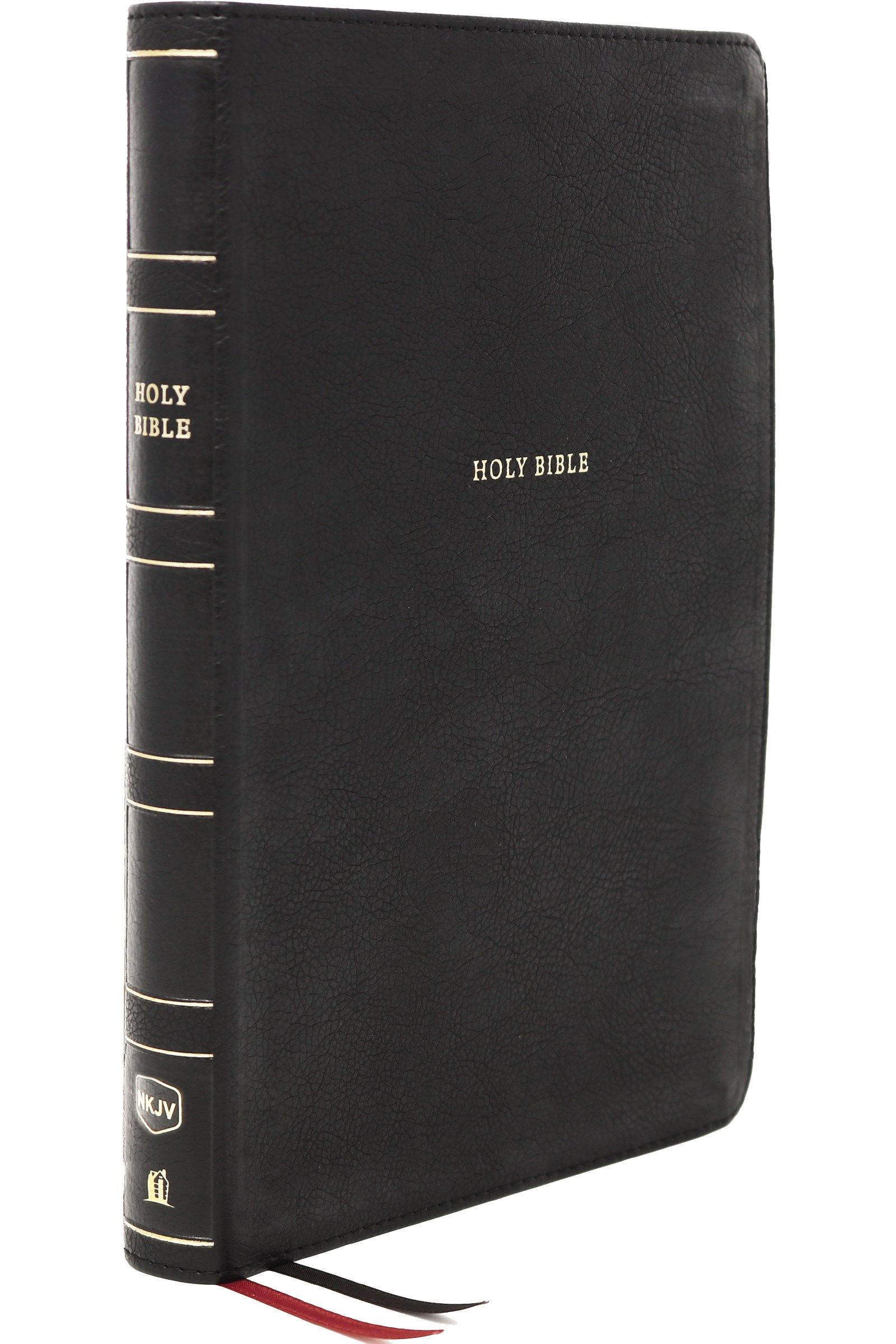 NKJV, Reference Bible, Super Giant Print, Leathersoft, Black