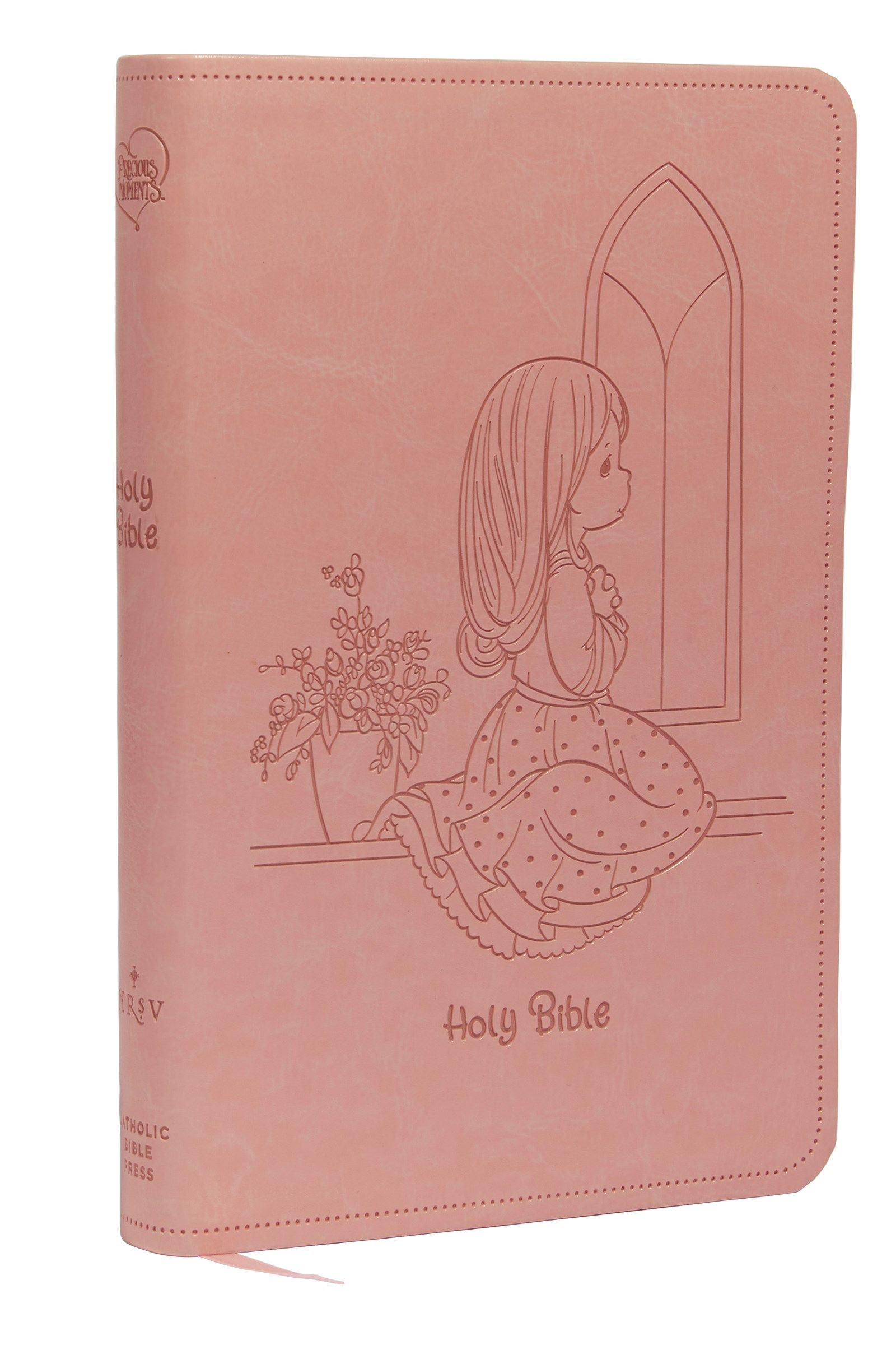 NRSVce, Precious Moments Bible, Pink, Leathersoft, Comfort Print