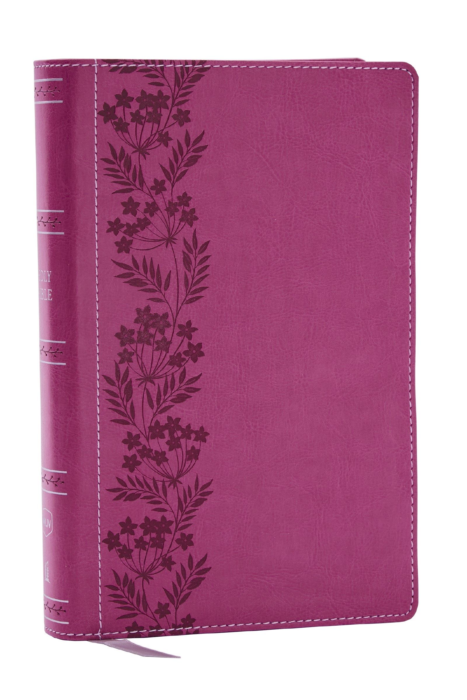 NKJV Personal Size Large Print Bible with 43,000 Cross References, Pink ...