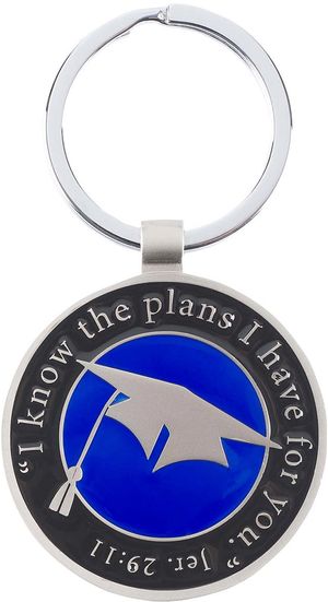 Graduation Keyring (Packaged in Silver Tin) | Cross Way Christian Supply