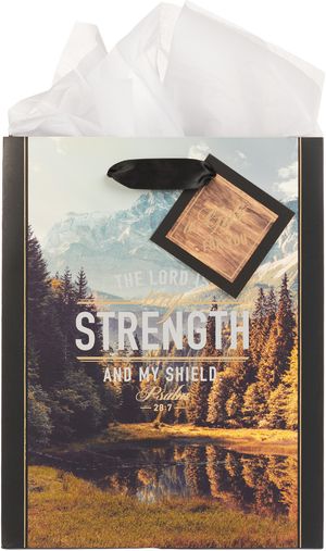 Christian Art Gifts Two Piece Gift Bag with Tag for Men and Women 