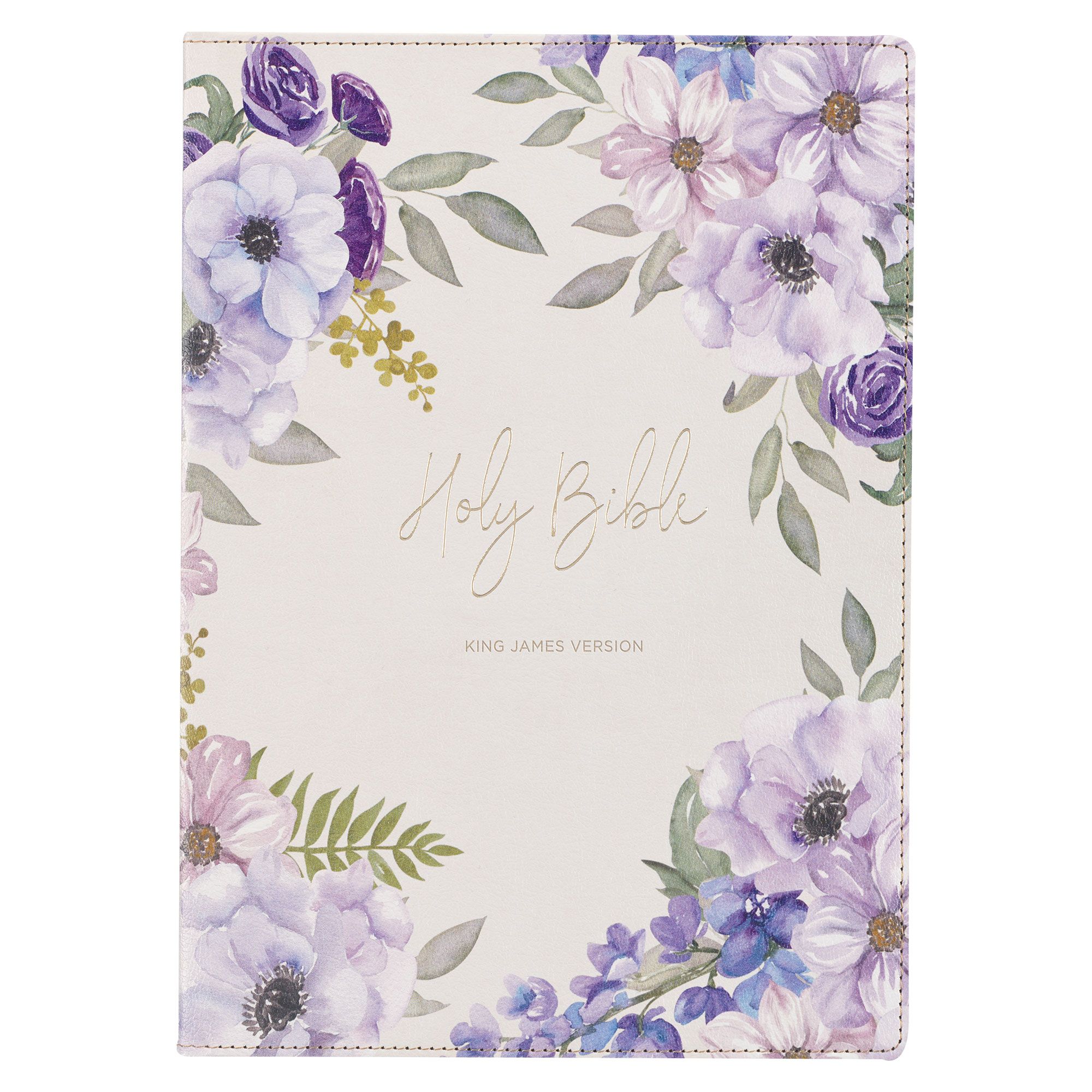 KJV Bible Giant Print Full-Size Faux Leather Floral | Lighthouse Christian Books