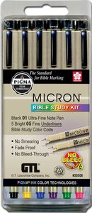 Pigma Micron Bible Study Pen Kit | Gospel Supplies