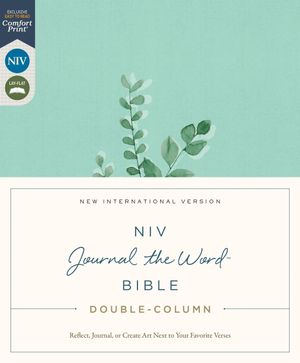 NIV, Journal the Word Bible, Double-Column, Cloth Over Board, Teal 