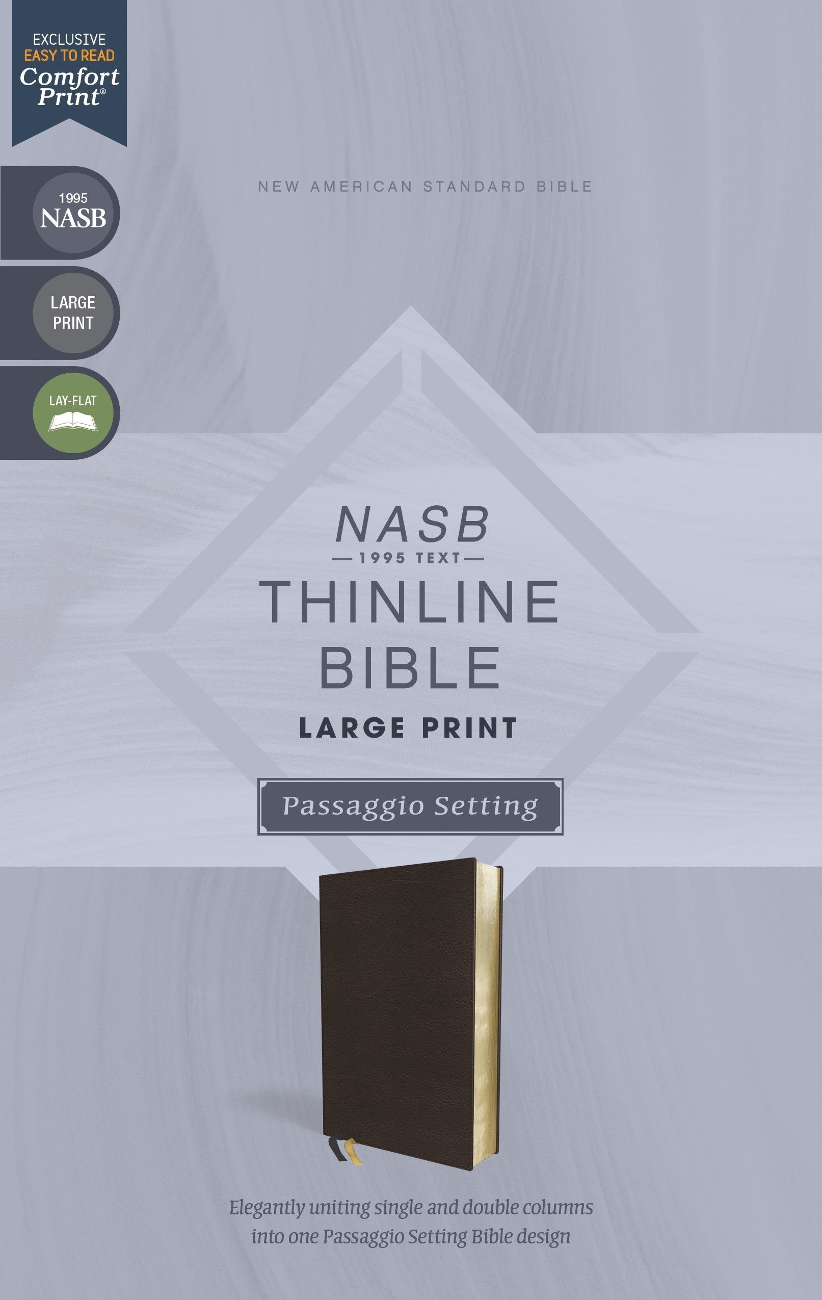 NASB, Thinline Bible, Large Print, Passaggio Setting, Leathersoft ...