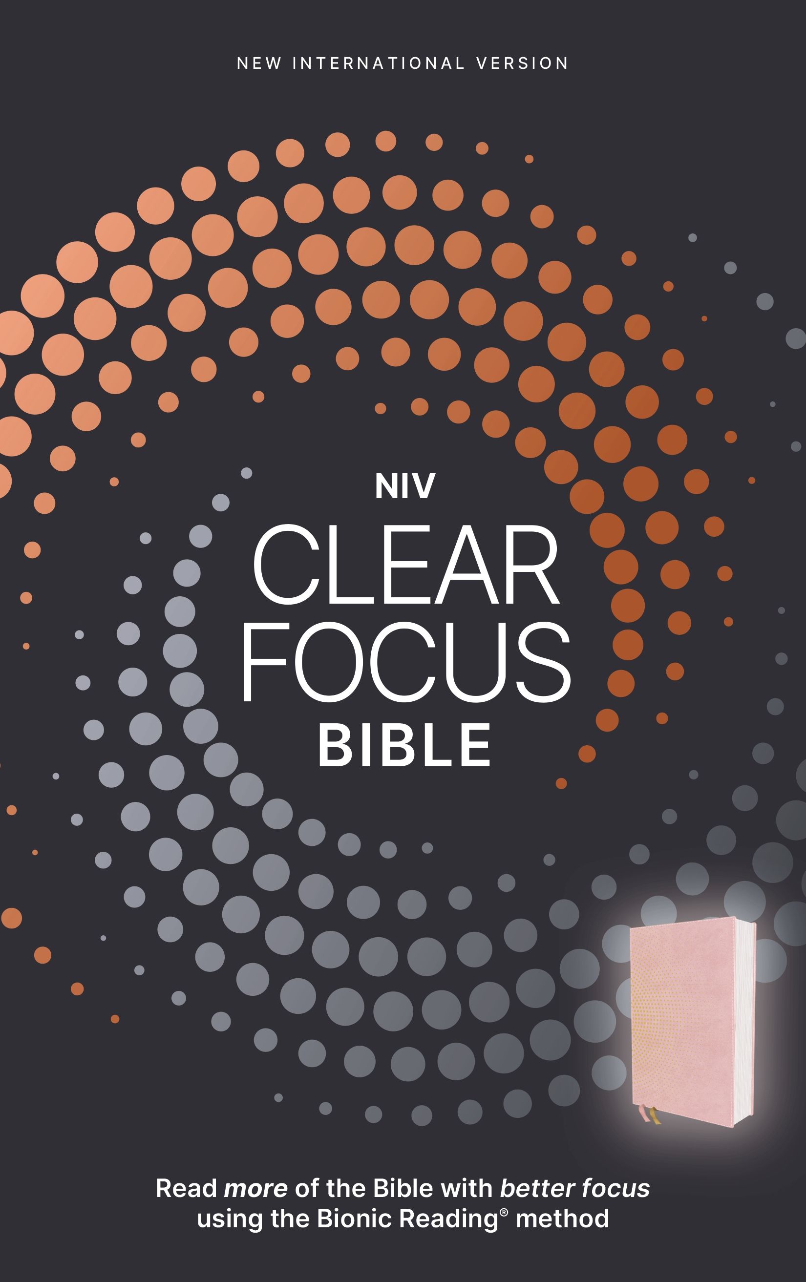 NIrV, Clear Focus Bible, Leathersoft, Navy: Read More of the Bible