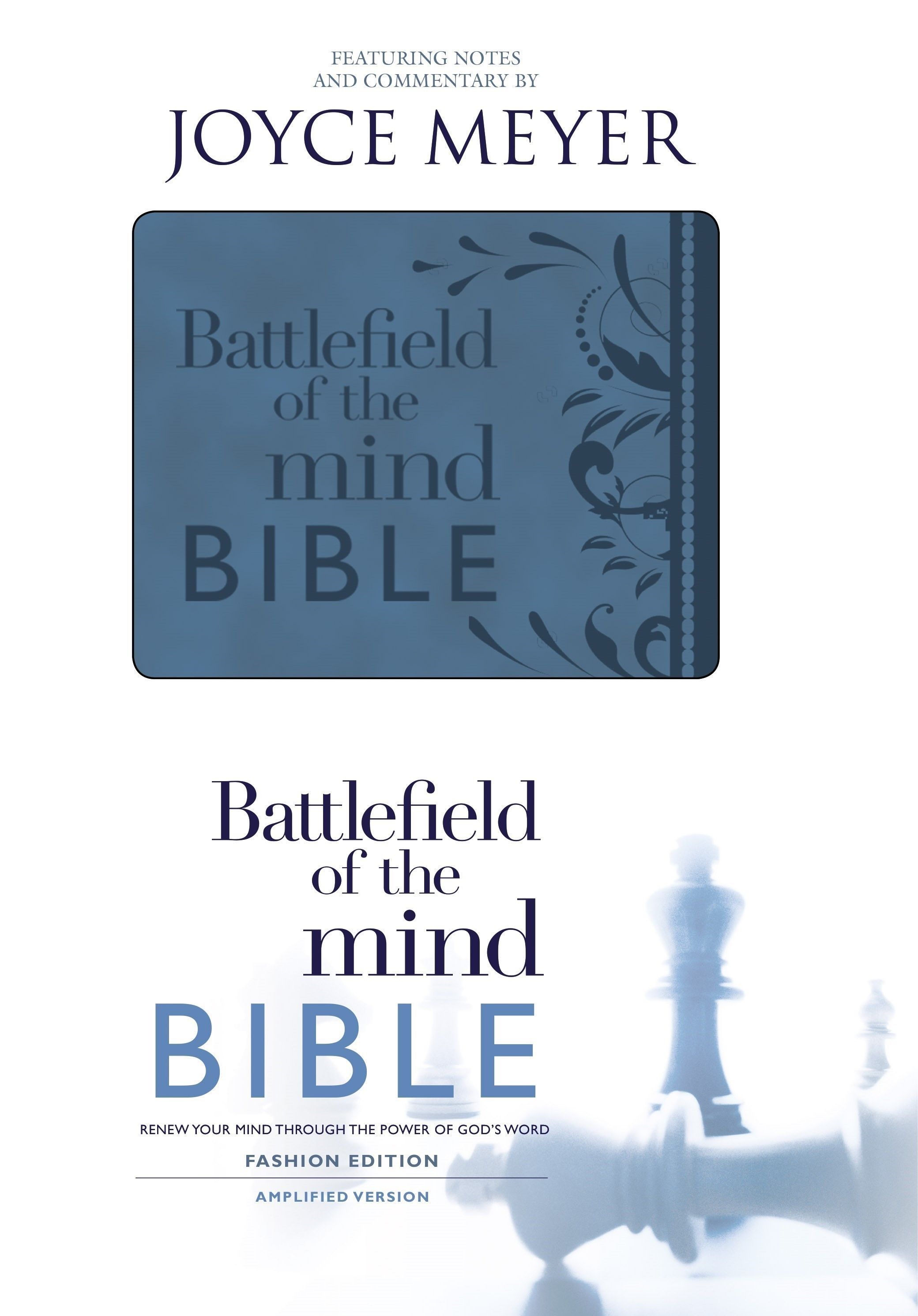 Battlefield of the Mind Bible, Blue Leatherluxe(r): Renew Your Mind ...
