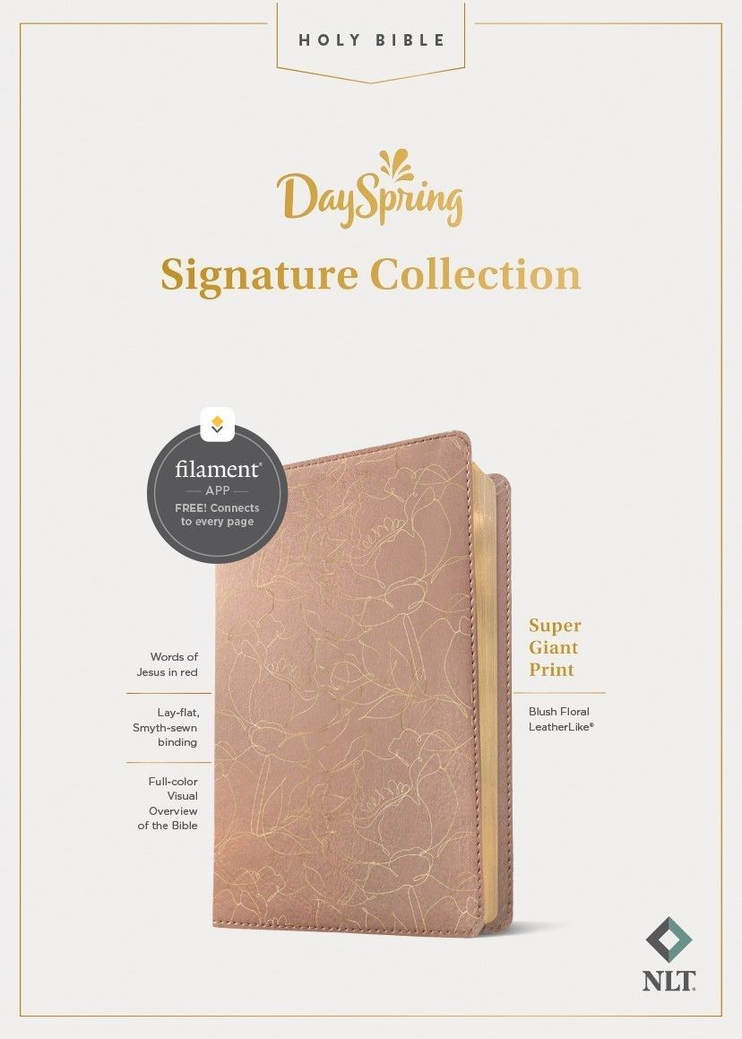 NLT Super Giant Print Bible, Dayspring Signature Collection
