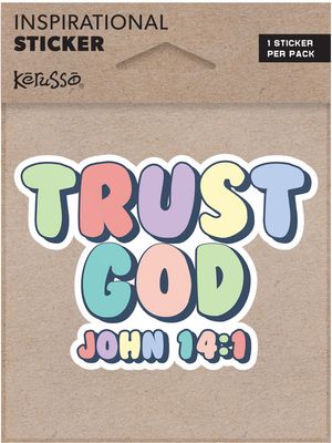 Kerusso Sticker Trust God - Multi-color | Get It Local Today