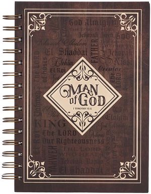 Christian Art Gifts Scripture Journal Brown/cream Floral Printed