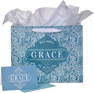 Gift Bag with Card Large Landscape God's Grace Col. 4:18