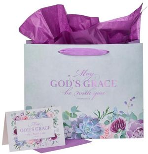 Gift Bag with Card Large Landscape God's Grace Col. 4:18