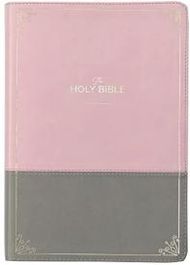 KJV Holy Bible, Giant Print Standard Size Faux Leather Red Letter Edition - Ribbon Marker, King James Version, Pink [Book]