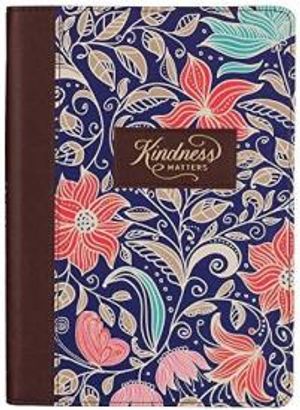 Christian Art Gifts Scripture Journal Brown/cream Floral Printed