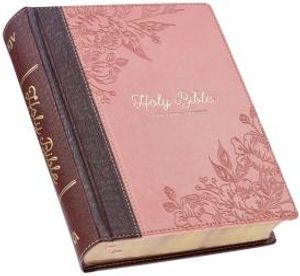 KJV Holy Bible, Giant Print Standard Size Faux Leather Red Letter Edition - Ribbon Marker, King James Version, Pink [Book]