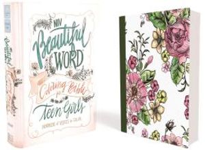 NIV Beautiful Word Coloring Bible for Girls Pencil/Sticker Gift Set, Updated, Leathersoft Over Board, Comfort Print: 600+ Verses to Color [Book]