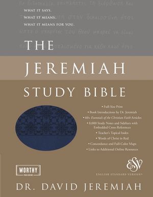 ESV Black Leather Luxe Jeremiah Study Bible 