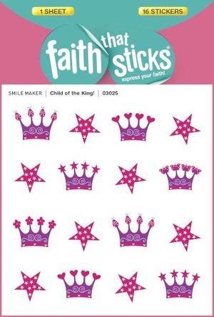 Puffy Princess Crown Stickers