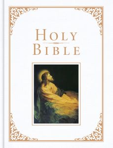 white holy bible cover
