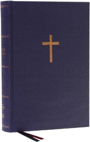 Cross Bible Cover, Large, Blue