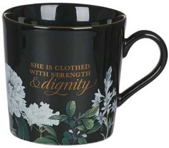 Christian Art Gifts Large Ceramic Bible Verse Coffee & Tea Mug for