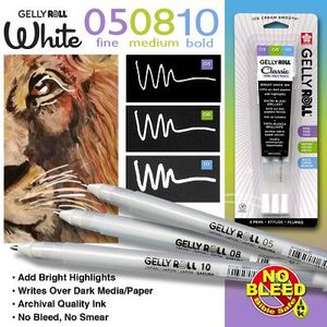 Gelly Roll Classic White 3 Pack