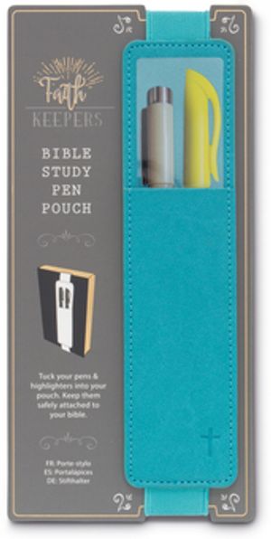 Faith Keepers Bible Study Pen Pouch Turquoise
