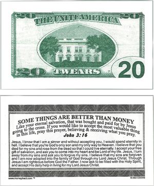 Interesting things on a 20 dollar bill 
