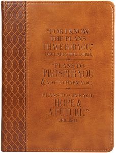 Christian Art Gifts Classic Handy-sized Journal Be Strong and Courageous  Joshua 1:9 Bible Verse Inspirational Scripture Notebook w/Ribbon, Faux