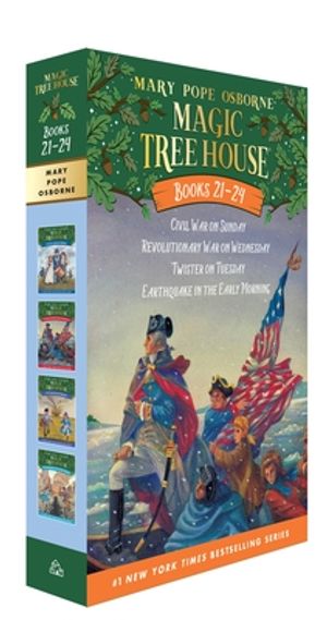  Magic Tree House Books 21-24 Boxed Set: American History  Quartet (Magic Tree House (R)): 9780385389570: Osborne, Mary Pope,  Murdocca, Sal: Books