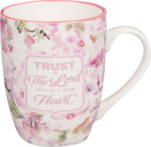 Christian Art Gifts Novelty Floral Ceramic Scripture Coffee & Tea