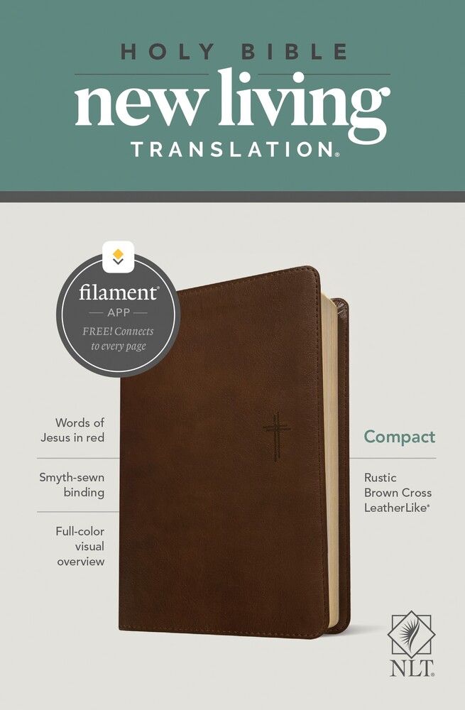 Third Edition Large Print Large Print Study Bible for Enhanced Readability – New Living Translation Bible LeatherLike, Brown/Mahogany, Red Letter Tyndale NLT Life Application Study Bible 
