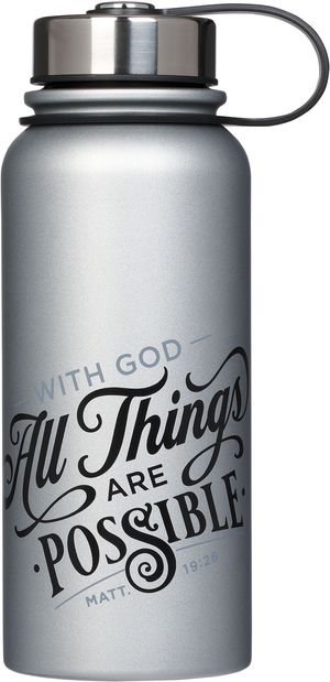 Christian Art Gifts Stainless Steel Double Wall Vacuum Sealed Insulated  Water Bottle for Women: Be Still & Know - Psalm 46:10 Inspirational Bible