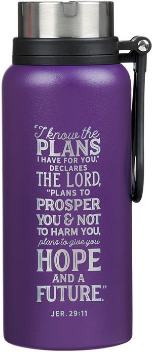 I know the Plans Stainless Steel Travel Mug With Handle - Jeremiah 29:11