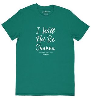 Grace & Truth I Will Not Be Shaken Jade Dome T-Shirt (XXL) | The Vineyard