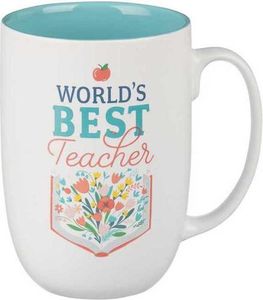 World's Best Teacher Ceramic Coffee Mug - Ecclesiastes 2:26