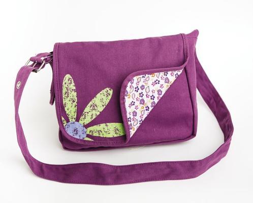 Purple messenger bag on sale