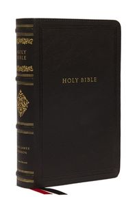 Kjv Large Print Reference Bible, Black Leathersoft, Red Letter, Comfort 