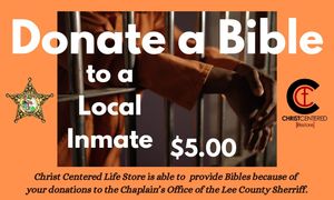 Donate a Bible to a Local Inmate | Christ Centered Life Store